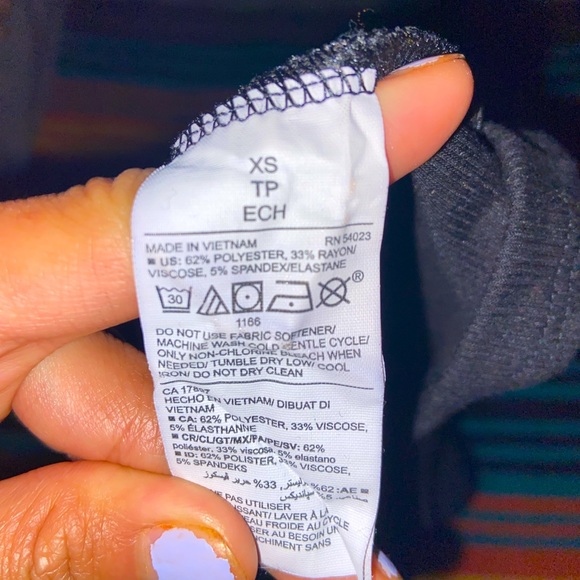 Black Ribbed High-Neck Tank from Old Navy XS - Picture 4 of 4